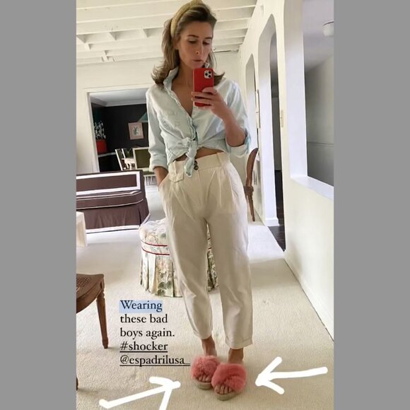 Espadril USA Pink Fluffy Espadrille Slide Slip-On Sandals, NEW - Picture 7 of 7